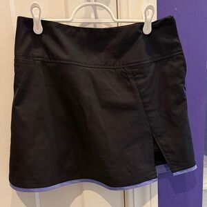 Black Skirt with Purple Trim